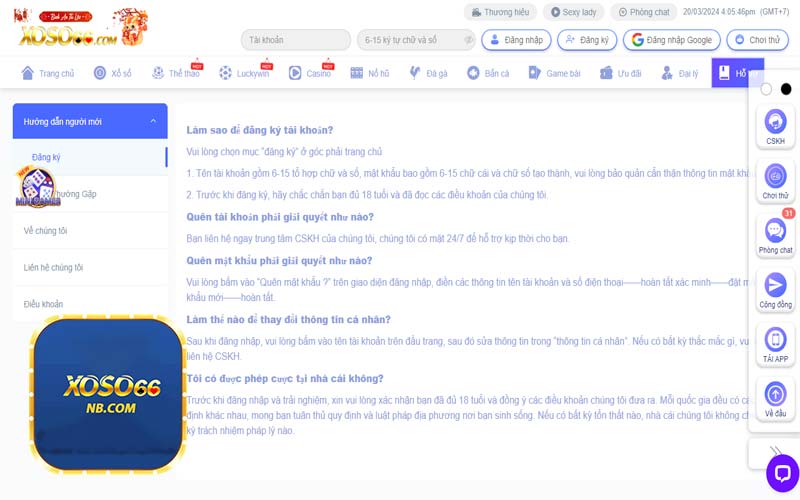FAQ xoso66